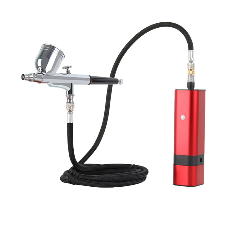 Kit Airbrush Otomatis dengan Pistol Airbrush Aksi Ganda Tanpa Kabel