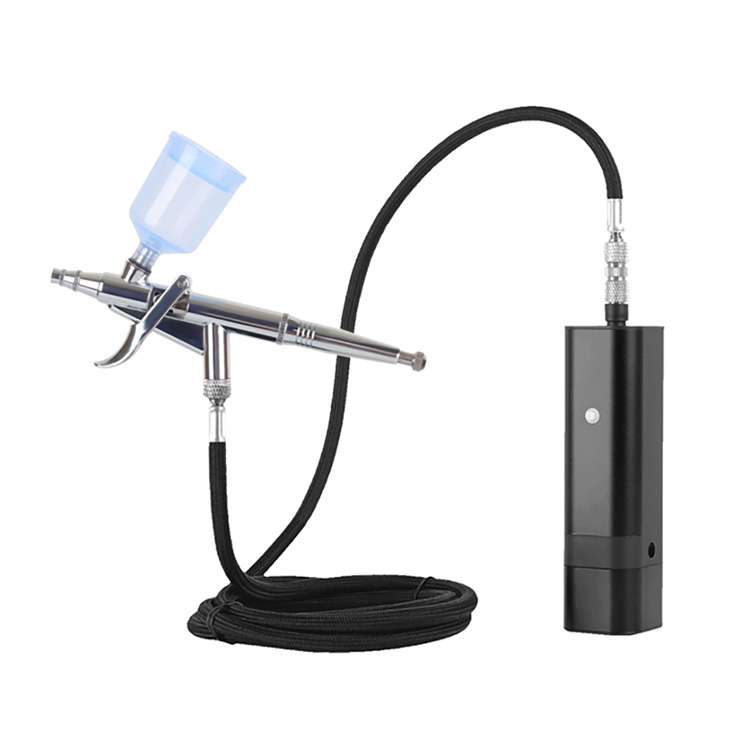 Kit Airbrush Aksi Ganda dengan Selang Udara untuk Tato Sementara