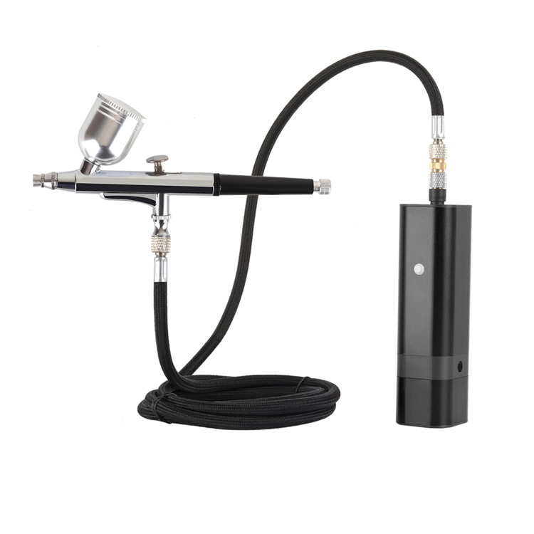 Cangkir Kit Airbrush Tekanan Tinggi Pistol Semprot yang Dapat Diganti Tanpa Kabel